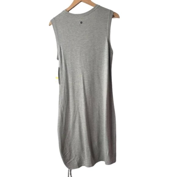 NWT Zella Nordstrom Womens Size Large Gray Post Studio Mini Athleisure Dress NEW - Picture 5 of 5